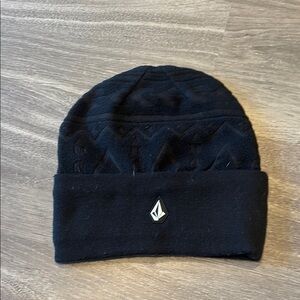 Volcom Black Knit Beanie